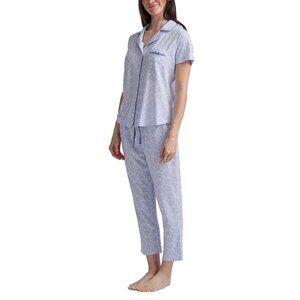 Karen Neuburger Women's Notch Collar 2-piece Pajama Set XL